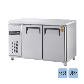 고급형 간냉식 보냉테이블 냉장고 4자 GWFM-120RT [냉장262ℓ]