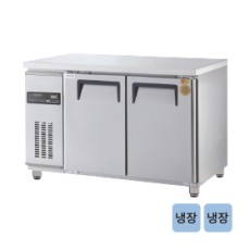 고급형 간냉식 보냉테이블 냉장고 4자 GWFM-120RT [냉장262ℓ]