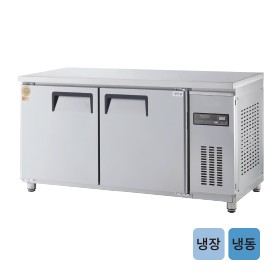 고급형 간냉식 보냉테이블 냉동·냉장고 5자 GWFM-150RFT [냉장182ℓ][냉동182ℓ]