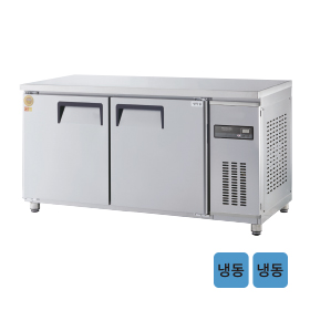 고급형 직냉식 보냉테이블 올냉동 5자 GWM-150FT [냉동382ℓ]